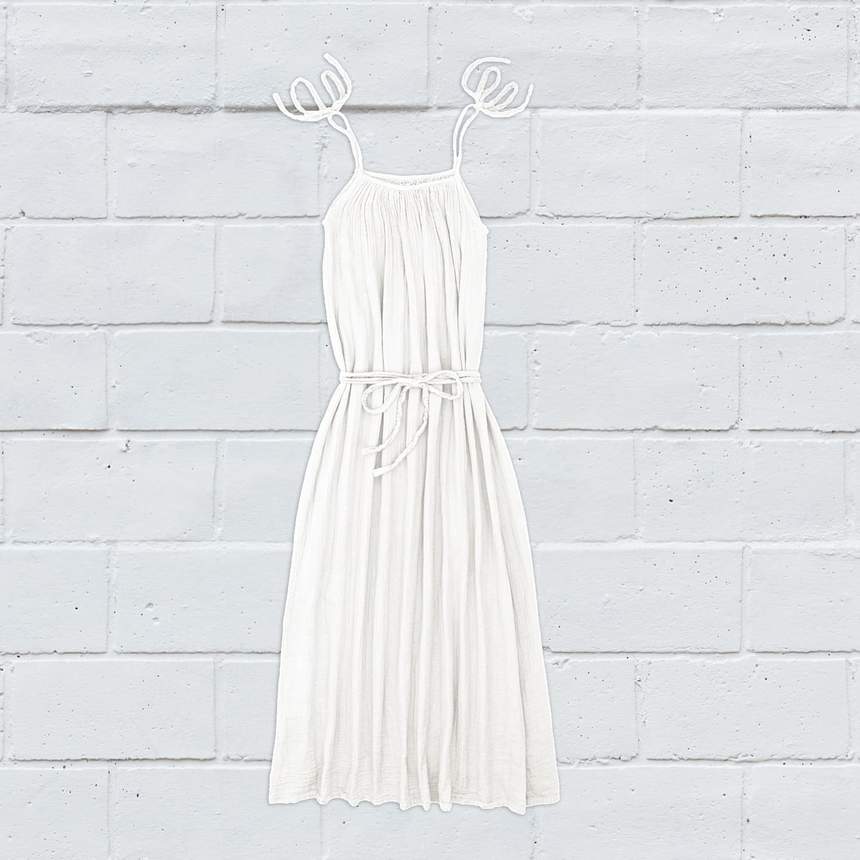 White Mia Long Dress