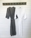 Belgian Grey Linen Robe