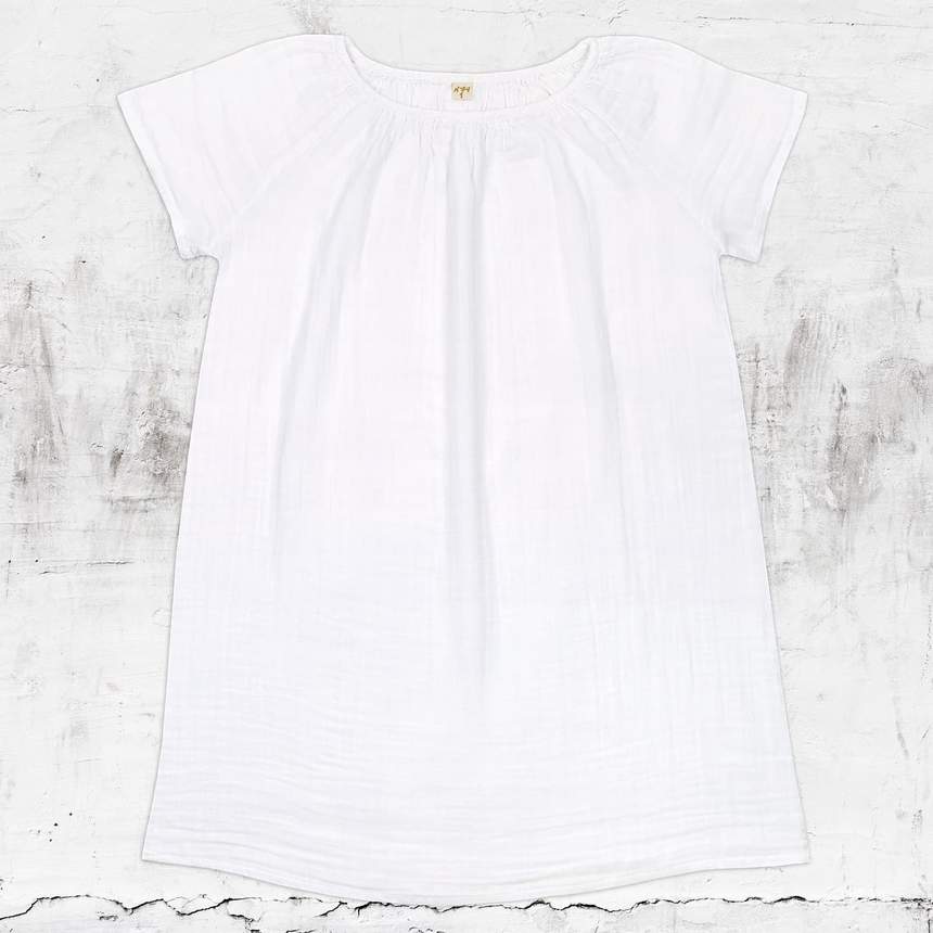 White Clara Short Dress