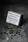 Toilet Pins - Black Glass